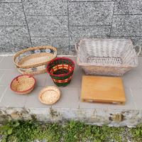 Stock cestini in vimini 