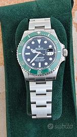 ROLEX SUBMARINER GHIERA VERDE 126610LV  GARANZIA