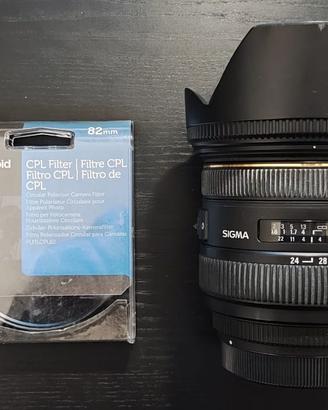 Obiettivo Sigma 24-70mm f/2.8 EX DG HSM per CANON