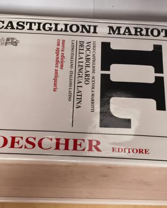 Vocabolario latino Castiglioni Mariotti con custod