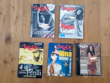 Lotto di 5 calendari Max 1999-2002 + 2004