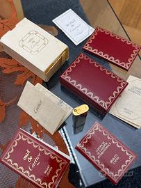 Accendino Cartier Santos oro/argento