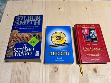 Lotto 3 Libri: Wilbur Smith, Guccini, Che Guevara