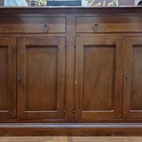 CREDENZA LUIGI FILIPPO IN LEGNO STAGIONATO '900