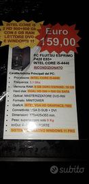 PC DESKTOP FUJITSU CORE i5 + MONITOR LCD 24"