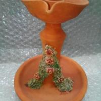 collezionismo porta candela porcellana d arte nuov