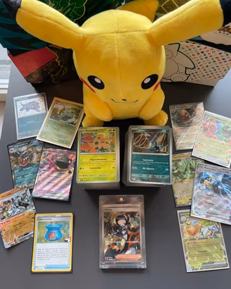6) Lotto Carte Pokemon NO DOPPIE+5 Ex+Fuoriserie