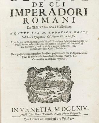 Antichissimo volume sugl iperatori romani pergamen