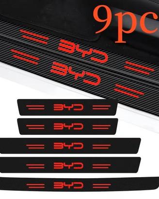 9 Pz battitacco BYD Protezione Soglia Porta fibra