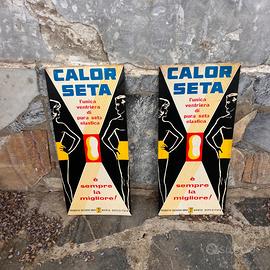 📢 Coppia di Insegne Pubblicitarie Vintage -
