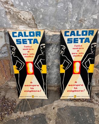 📢 Coppia di Insegne Pubblicitarie Vintage -