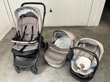 Trio: ovetto, passeggino e carrozzella