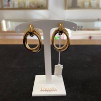 Orecchini a doppio cerchio intrecciato oro - Accia