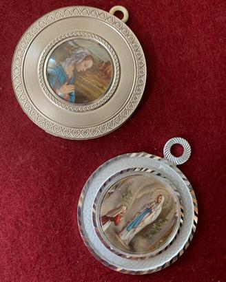 Collezionismo, 2 medaglioni in argento anni’70