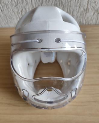 Casco per arti marziali karate NUOVO MAI USATO