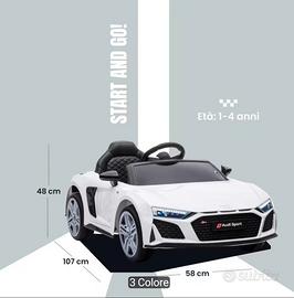Auto Elettrica Bambini Audi Telecomando Parentale