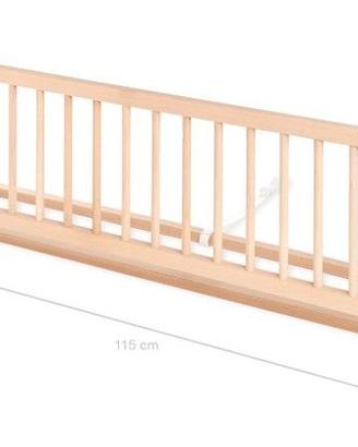 2 Sbarre di legno protezione letto bambino