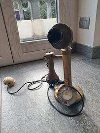 telefono vintage candeliere  in ottone