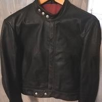 Giubbino moto in pelle vintage unisex
