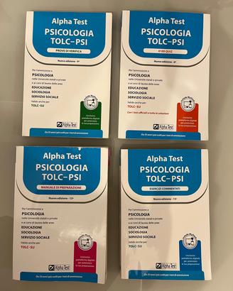 Libri Alpha test psicologia TOLC-PSI