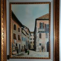 Quadro a olio su tela dell'artista Benassi Franco