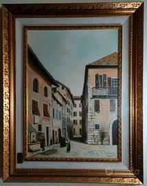 Quadro a olio su tela dell'artista Benassi Franco