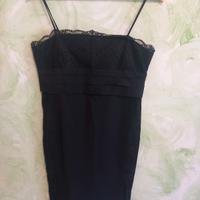 Abito estivo tubino nero con pizzo