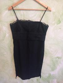 Abito estivo tubino nero con pizzo