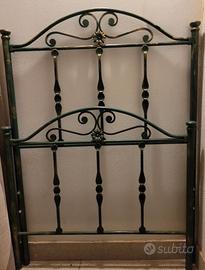 Letto singolo in ferro battuto 