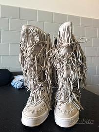 Stivali colavelli altri con frange beige