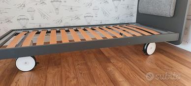 Letto Lema modello Tazebao singolo con materasso