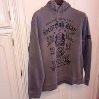 Felpa Scorpione Bay vintage tg.XXL verde oliva