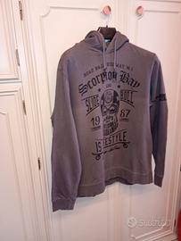 Felpa Scorpione Bay vintage tg.XXL verde oliva