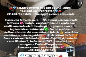 🚗💎SMART FORTWO 800 CDI COUPÉ-2004-160.000 KM!💎🚗