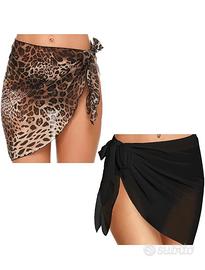 2 pezzi Copricostume pareo donna ragazza mare