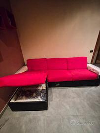 Divano letto + contenitore 