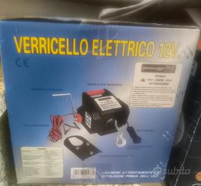 verricello elettrico nuovo ancora imballato 