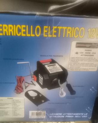 verricello elettrico nuovo ancora imballato 