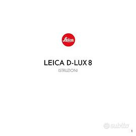 LIBRETTO Leica D-Lux Type 109/2-3-4-5-6-7-8