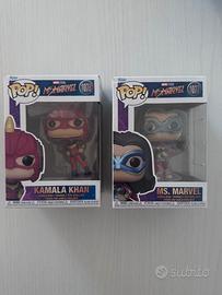 Lotto 2 funko pop ms marvel kamala 1077 1078