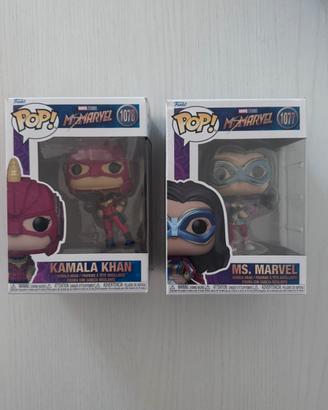 Lotto 2 funko pop ms marvel kamala 1077 1078