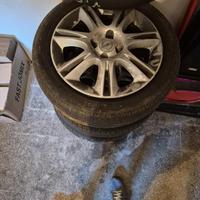 4 cerchi Opel corsa con ruote invernali 