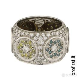 Anello fascia diamanti 4,34ct