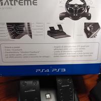 volante e pedali per PS3 e PS4