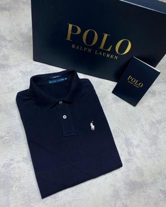 Polo T-Shirt Polo Ralph Lauren Blu Navy/Bianco (S)