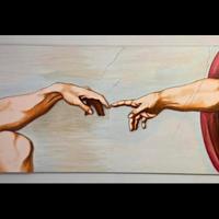 “Il tocco della creazione” quadro artigianale