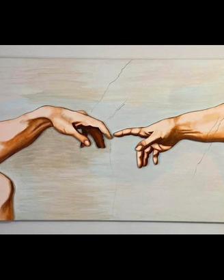“Il tocco della creazione” quadro artigianale
