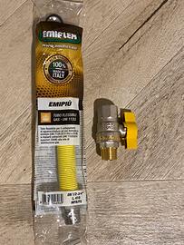 Tubo e rubinetto gas