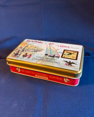Scatola di latta vintage cigarettes egyptiennes