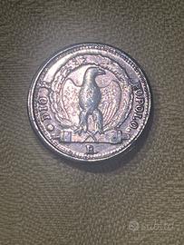 moneta 3 baiocchi repubblica romana 1849